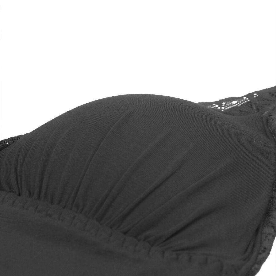 SUBBLIME - TEDDY DÉTAIL DENTELLE FLORALE NOIR