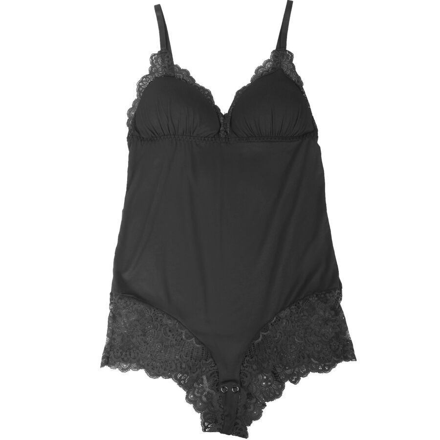 SUBBLIME - TEDDY DÉTAIL DENTELLE FLORALE NOIR