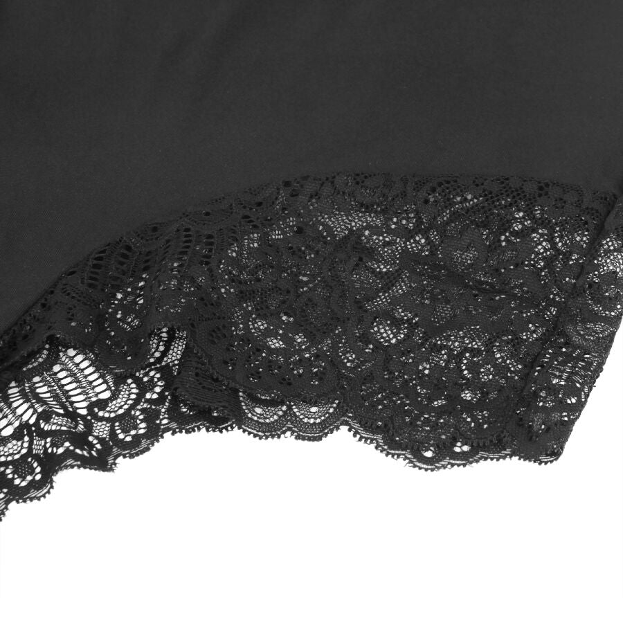 SUBBLIME - TEDDY DÉTAIL DENTELLE FLORALE NOIR