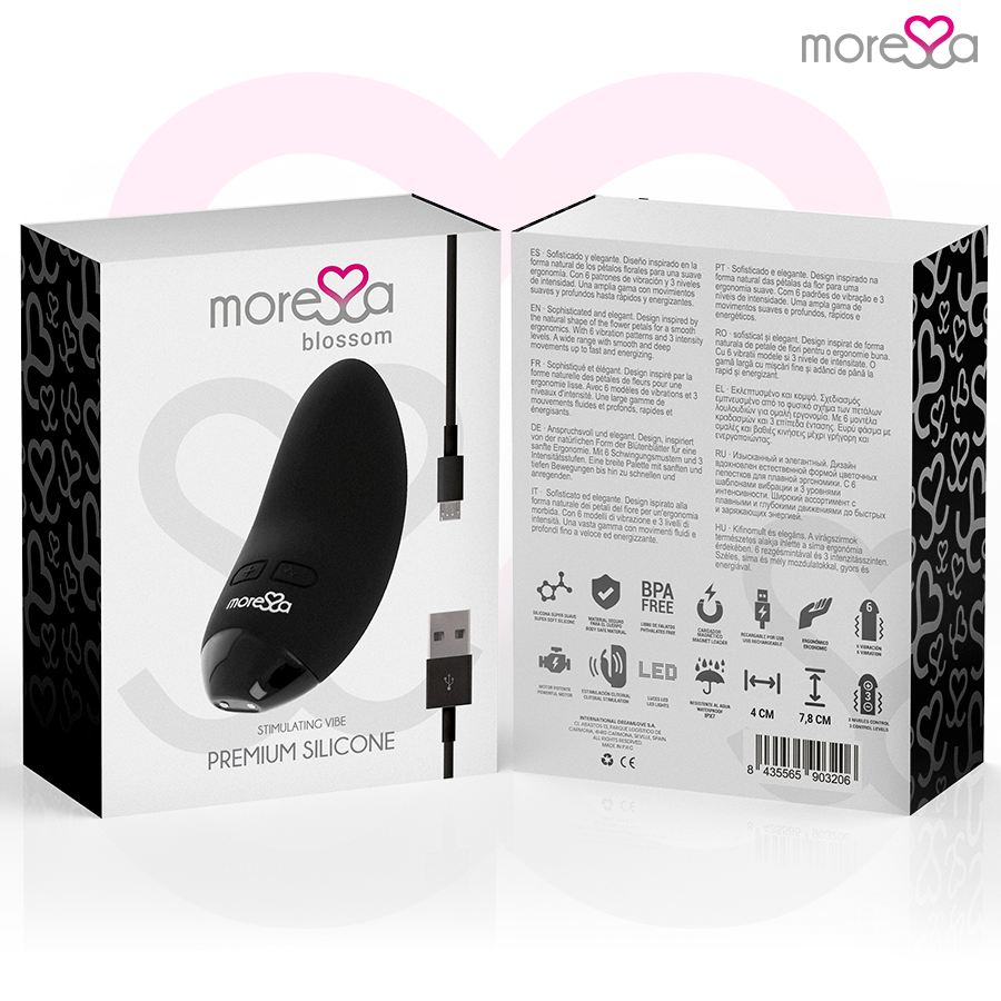 MORESSA - VIBRATEUR BLOSSOM NOIR