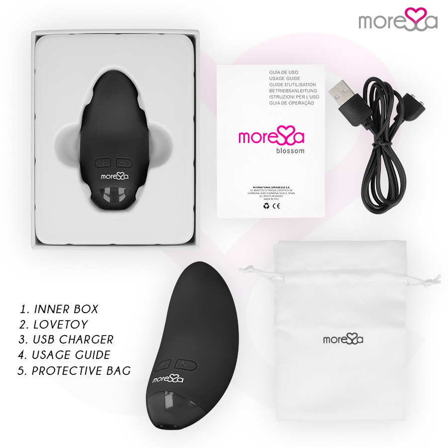 MORESSA - VIBRATEUR BLOSSOM NOIR