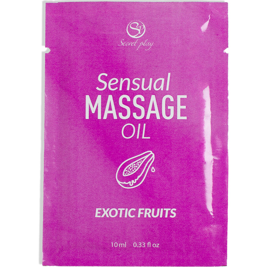 SECRETPLAY - HUILE DE MASSAGE MONODOSE AUX FRUITS EXOTIQUES 10 ML