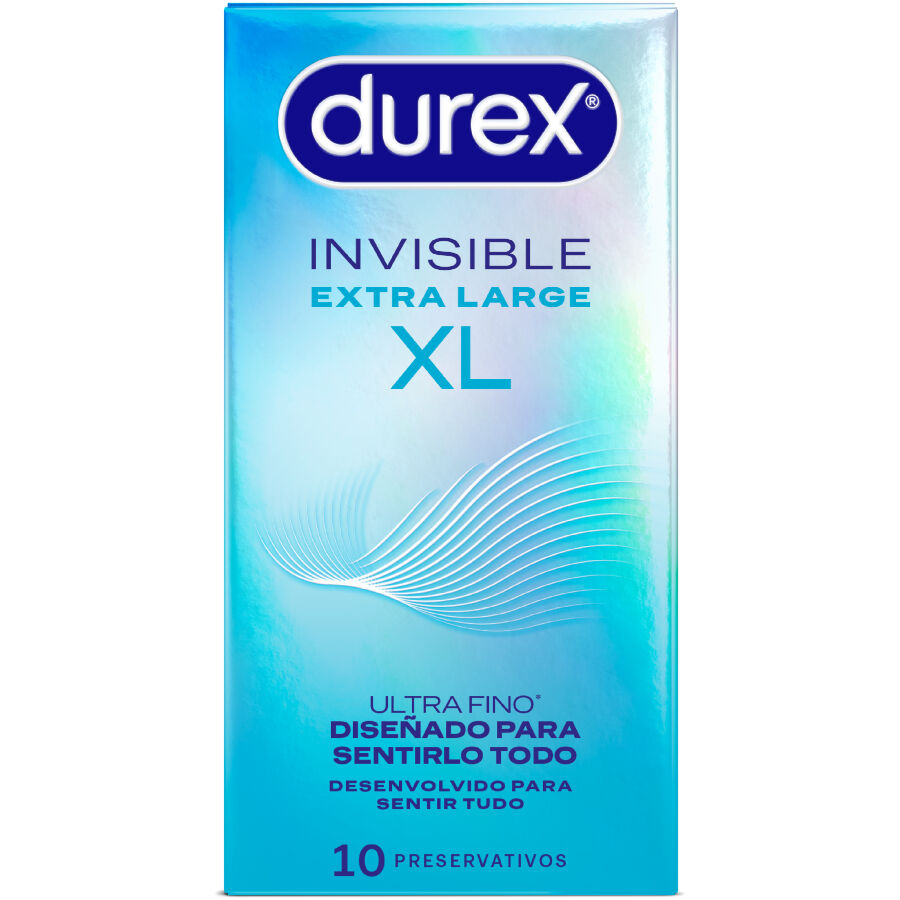 DUREX - PRÉSERVATIFS INVISIBLES XL 10 UNITÉS