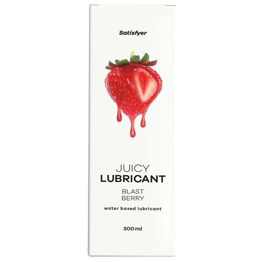 SATISFYER - LUBRIFIANT À BASE D'EAU JUICY, SAVEUR BAIE 300 ML