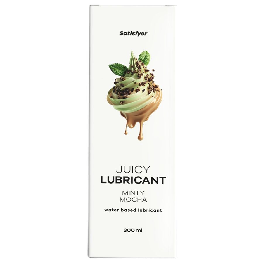 SATISFYER - Lubrifiant juteux à base d'eau, menthe moka, 300 ml