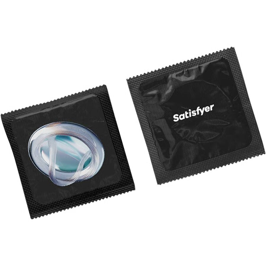 SATISFYER - PRÉSERVATIFS TAILLE S 49 MM - BOÎTE DE 100 UNITÉS