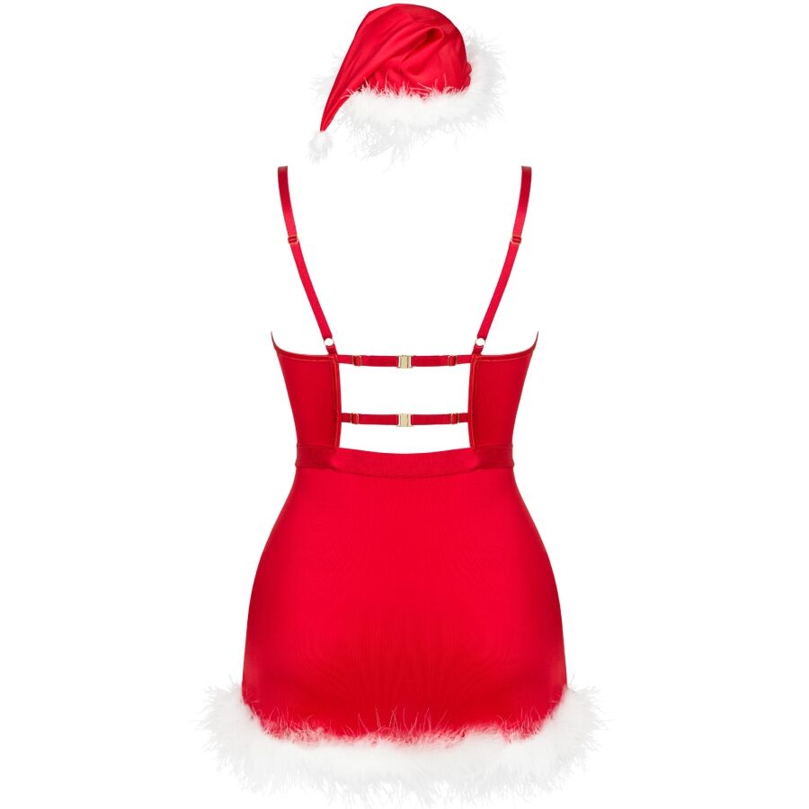 LIVCO CORSETTI FASHION - AGETHE LC 90607 CHEMISE + STRING + BONNET DE NOËL