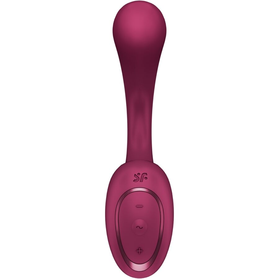 SATISFYER - G FOR GODDESS 2 BOUTEILLE VIBRATEUR LAPIN BORDEAUX