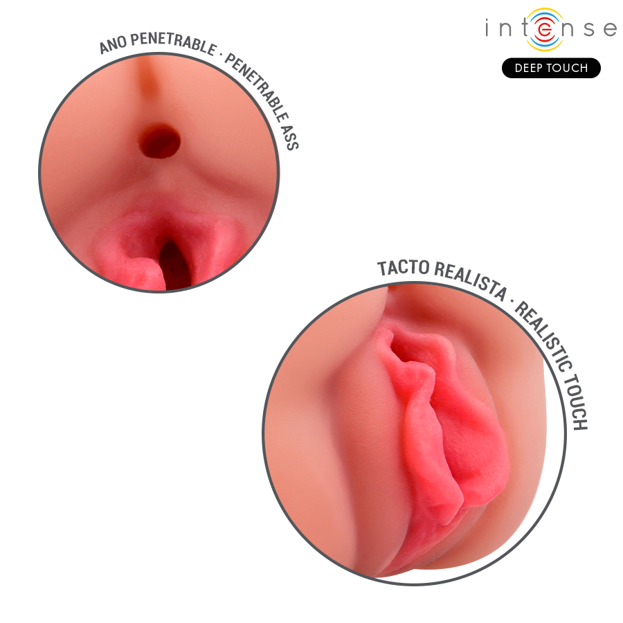 INTENSE DEEP TOUCH - MASTURBATEUR À DOUBLE BOUCHE ET VAGIN RILEY