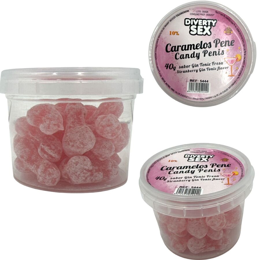 DIABLO PICANTE - 20 BONBONS PÉNIS À LA SAVEUR GIN & TONIC