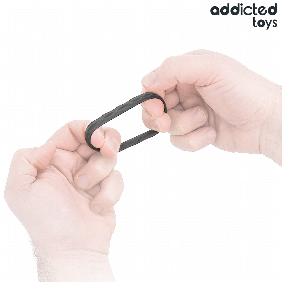 ADDICTED TOYS - ENSEMBLE D'ANNEAUX PÉNIS TEXTURÉS, 4 TAILLES