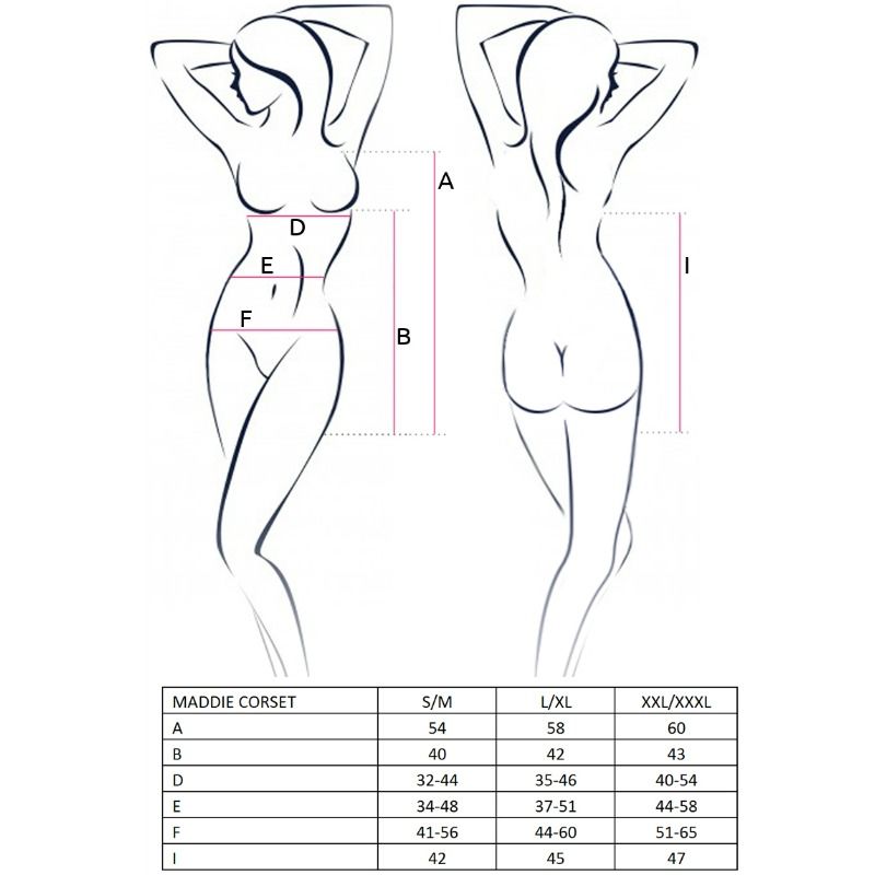 PASSION - FEMME MADDIE CORSET NOIR