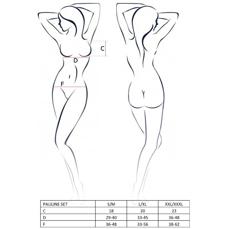 PASSION - FEMME PAULINE ENSEMBLE 3 PIÈCES TAILLE