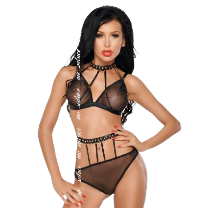 ME-SEDUCE - DOTTY ENSEMBLE DEUX PIÈCES NOIR
