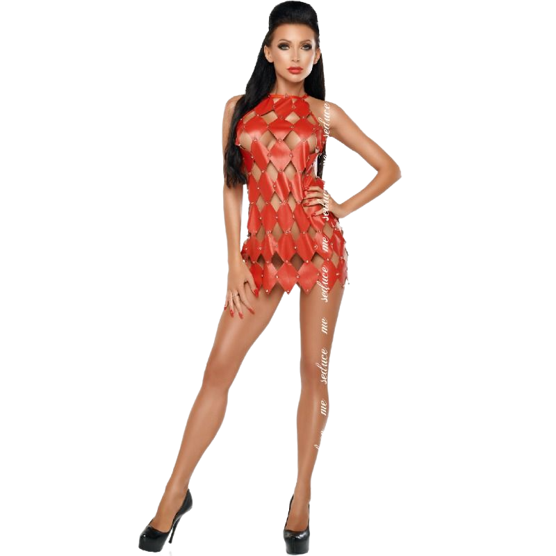 ME-SEDUCE - GWEN ROBE DOS NU ROUGE