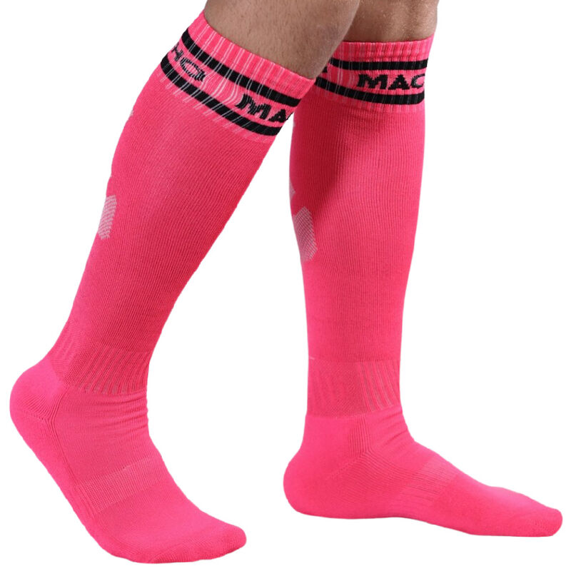 MACHO - CHAUSSETTES LONGUES TAILLE UNIQUE ROUGE